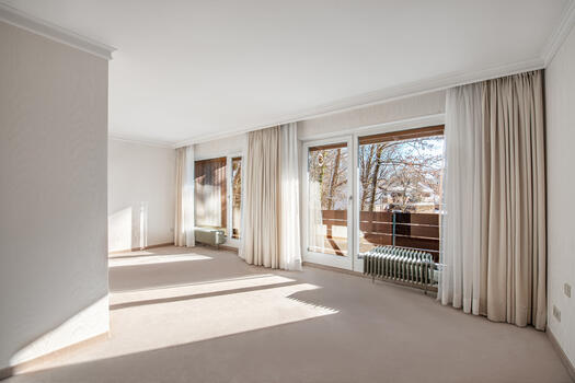 Master bedroom with balcony