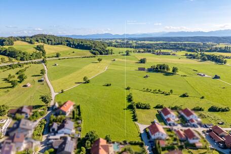 Naturnahe Traumlage Nähe Ammersee: Baugrundstück von 1.000 m² für ein Doppelhaus mit Bergblick