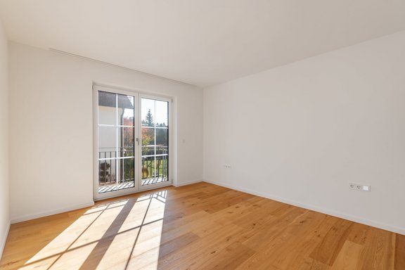 Schlafzimmer mit Balkon