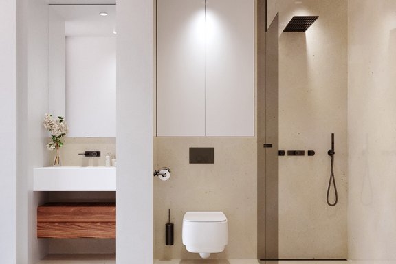 Modernes Designer-Duschbad