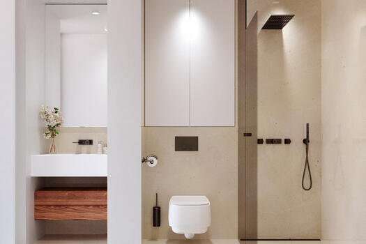 Modern designer shower bath