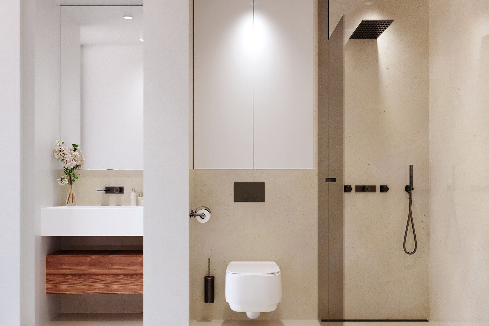 Modernes Designer-Duschbad