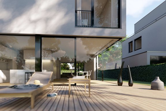 Terrasse Detailansicht - Visualierung