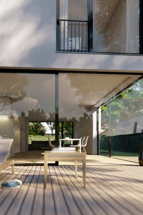 Terrasse Detailansicht - Visualierung