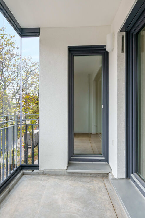 Verglaste Süd-Loggia
