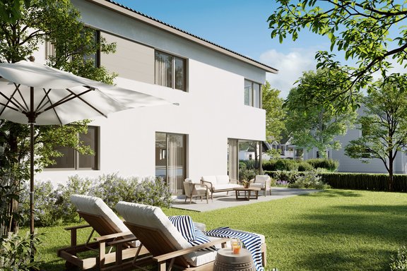 Visualisierung Garten Haus 4