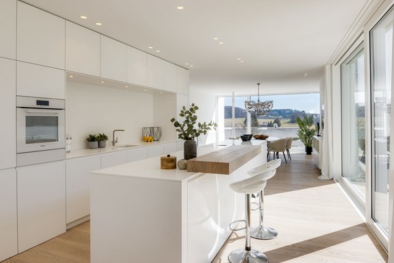 Küche mit Essbereiche