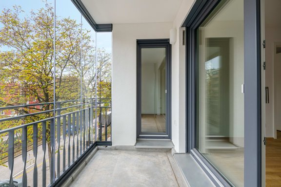 Verglaste Süd-Loggia