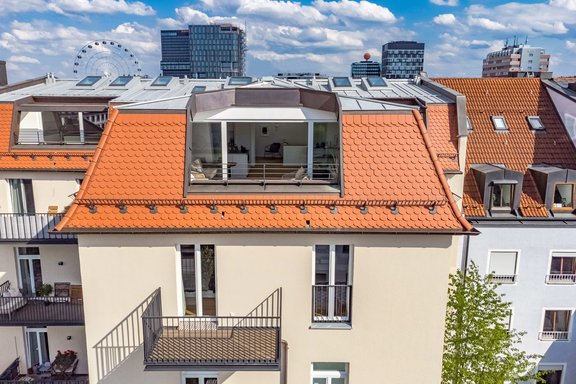 Logenplatz über der Stadt