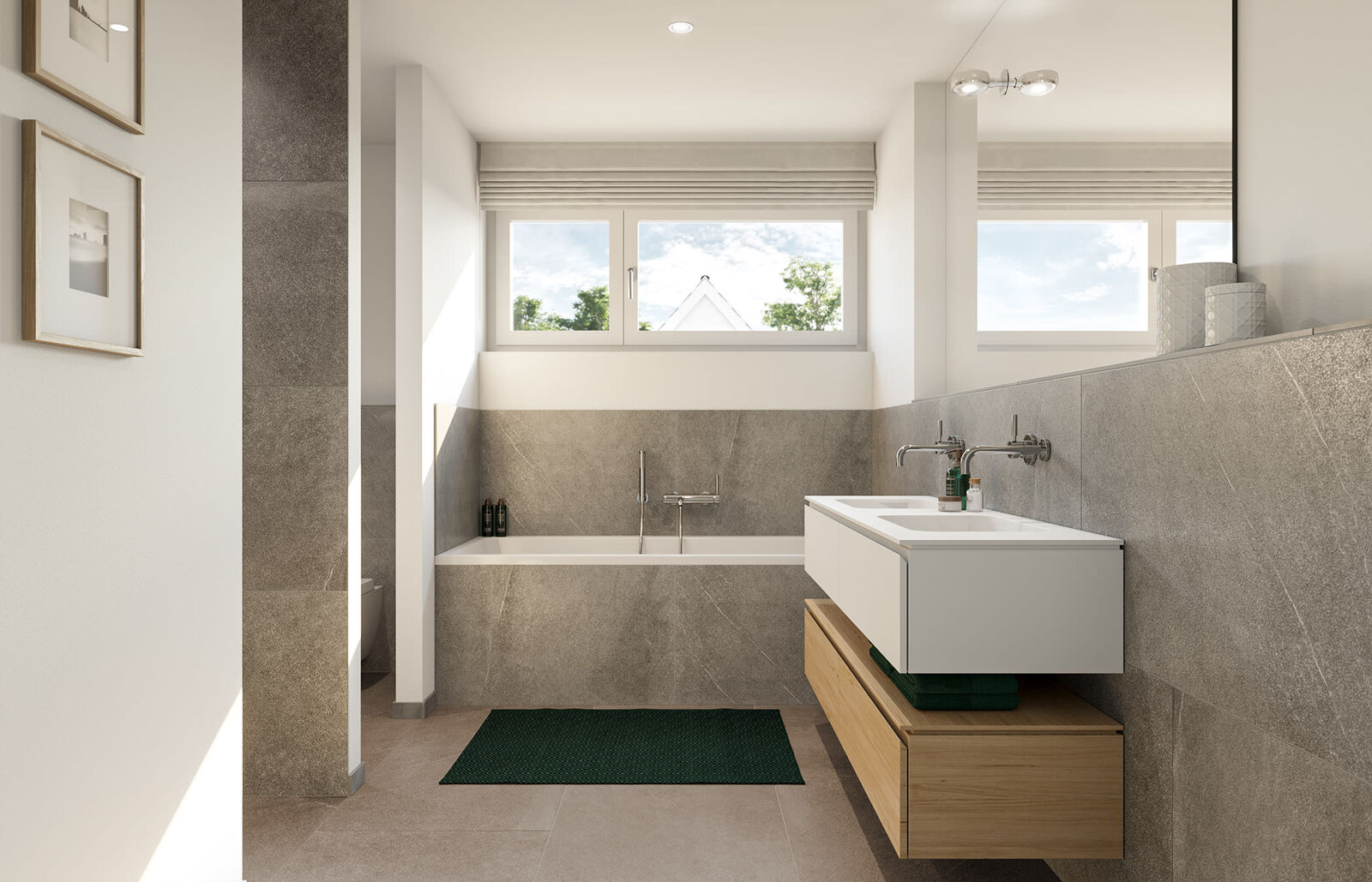 Kinderbad mit Badewanne