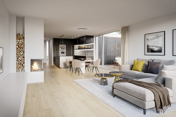 Lichtdurchfluteter Wohnbereich