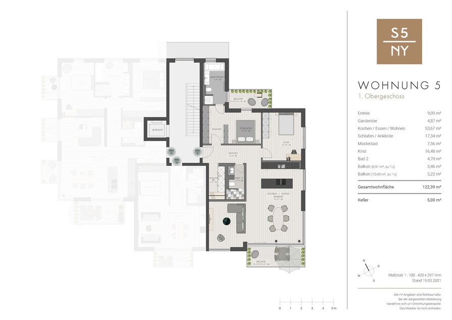 1. Obergeschoss Wohnung 5