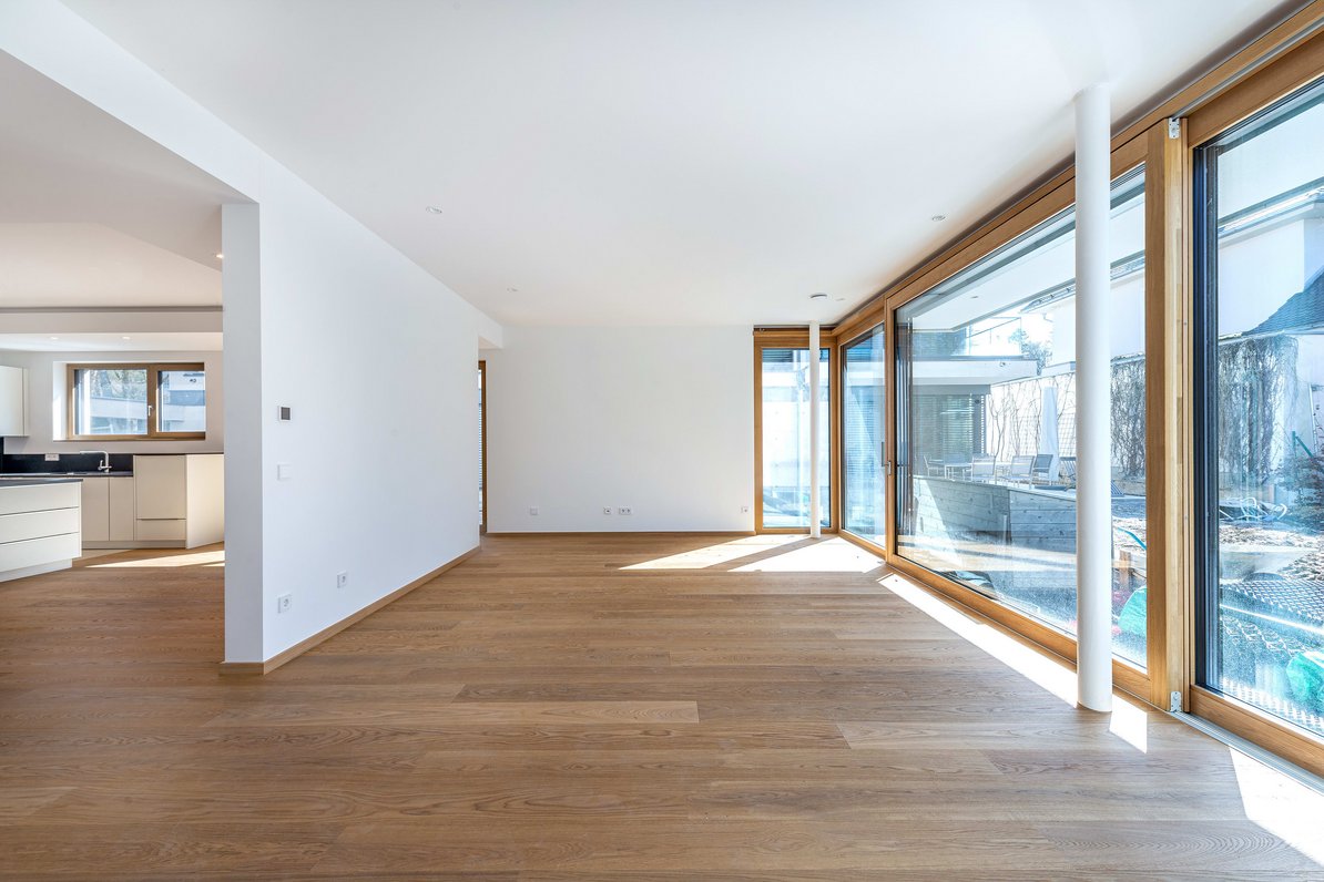 Living area with garden access