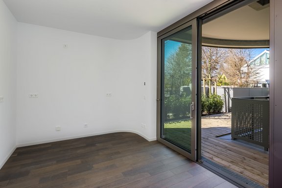 Kochbereich mit Gartenzugang