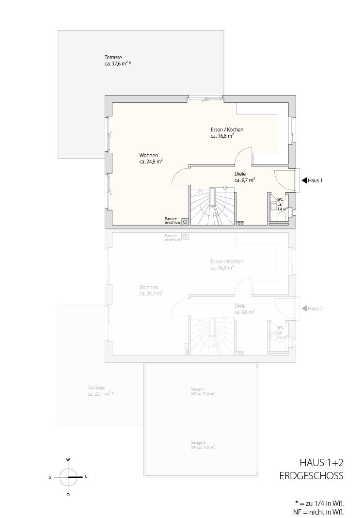 Grundriss EG Haus 1
