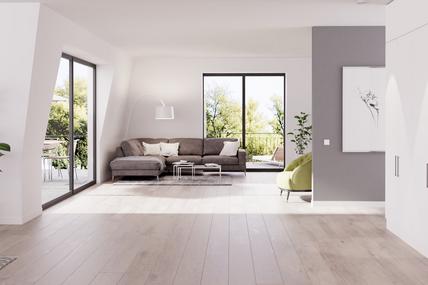 Neubau: Raffiniert geschnittene 4-Zimmer-Wohnung mit zwei Balkonen