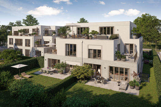 Sunny gardens and terraces