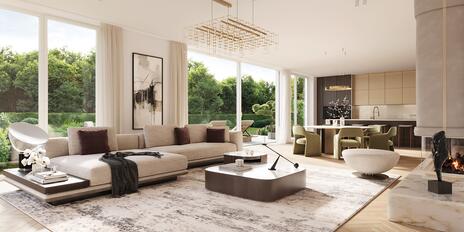 New Construction: Family-friendly 3-room apartment with a beautiful private garden in a quiet, green neighborhood