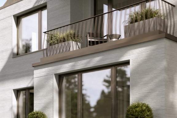 Exklusive Fassadengestaltung (Visualisierung)