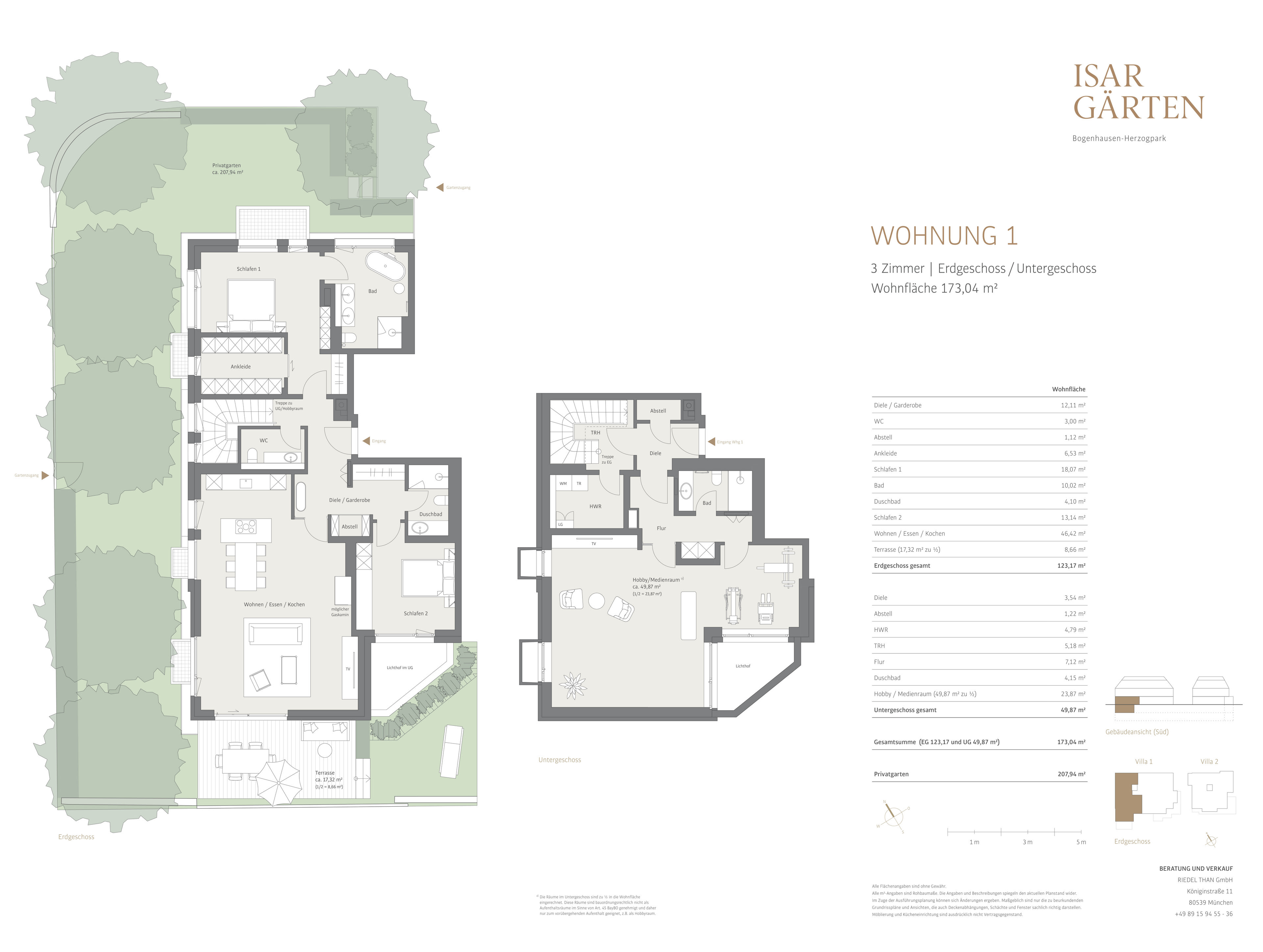 Erdgeschoss + Untergeschoss