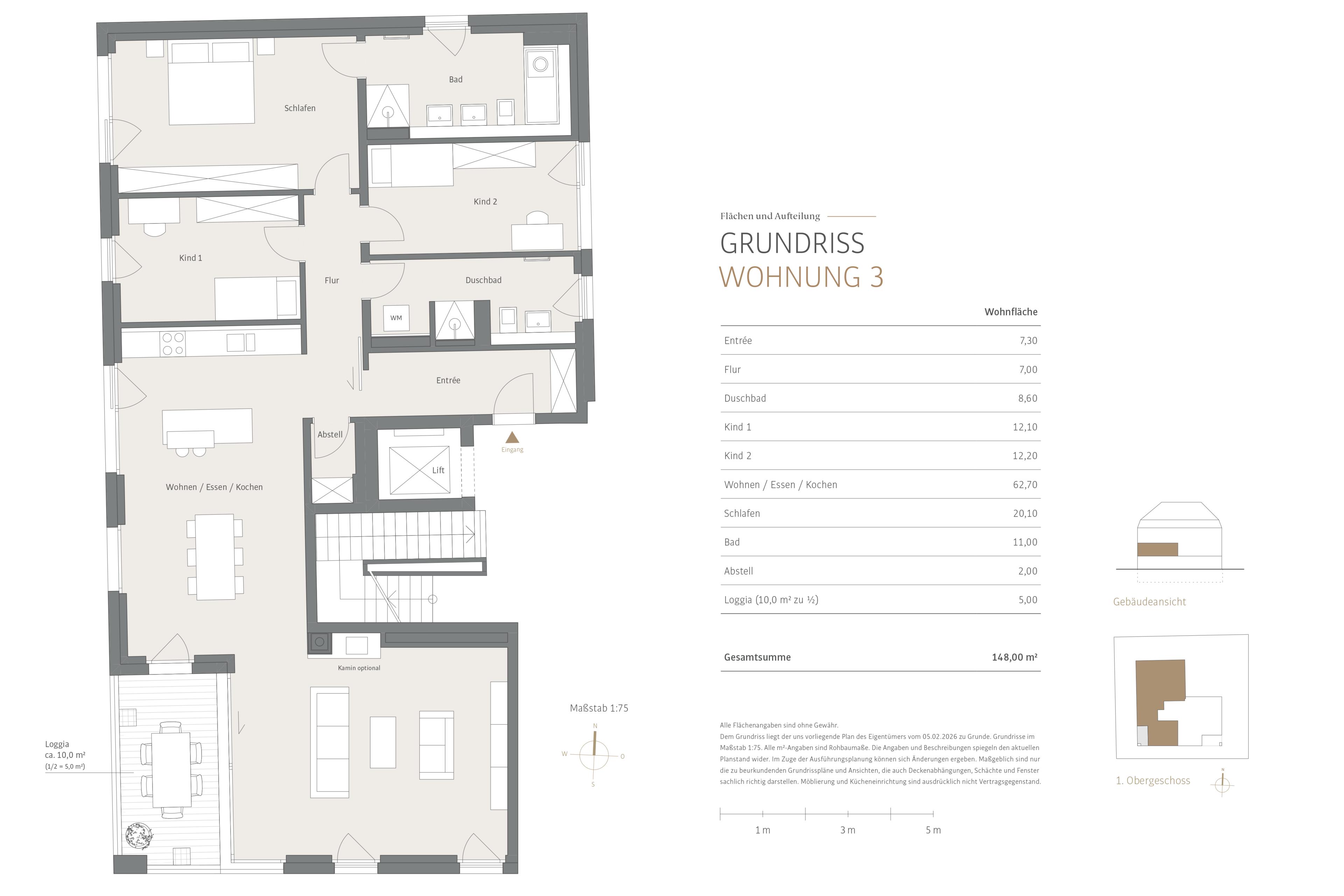 Floor Plan for Apartment 3