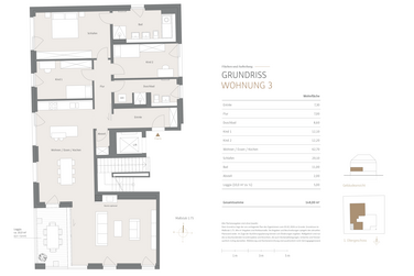 Grundriss Wohnung 3