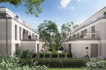 Neubau: Familientraum: Ideal gegliederte 4-Zimmer-Wohnung mit Privatgarten