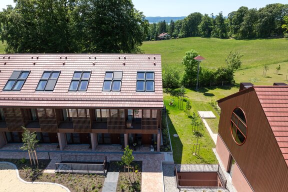 Häuser in ruhiger, grüner Lage
