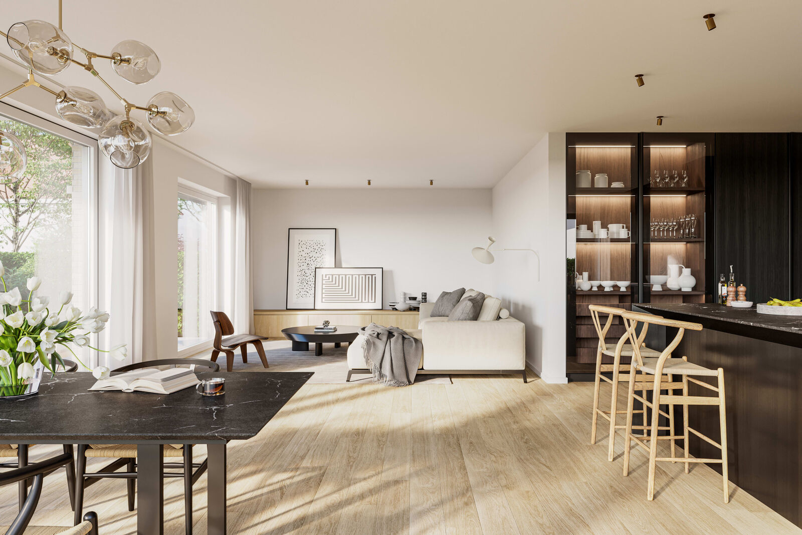 Wohn-/Essbereich Wohnung Nr. 2