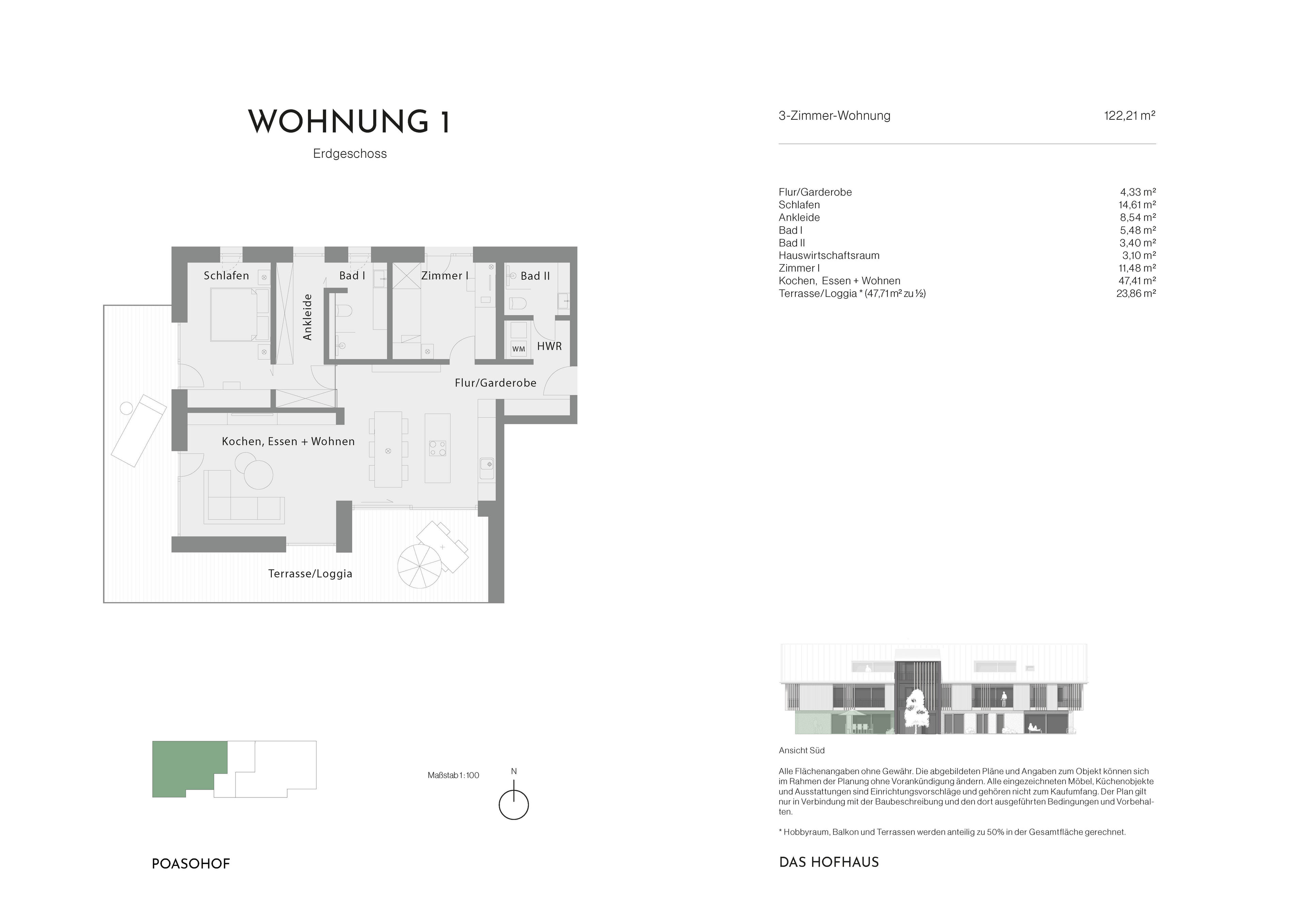 Wohnung 1 Grundriss