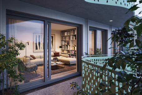 Neubau: Großzügige 3-Zimmer-Maisonette-Wohnung mit Haus-im-Haus-Charakter im grünen Innenhof