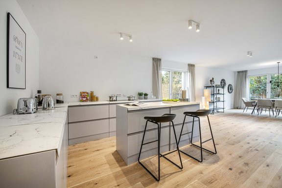 Open, modern kitchen