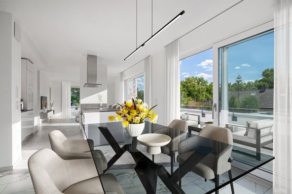 Exclusive living/dining area (virtually furnished)