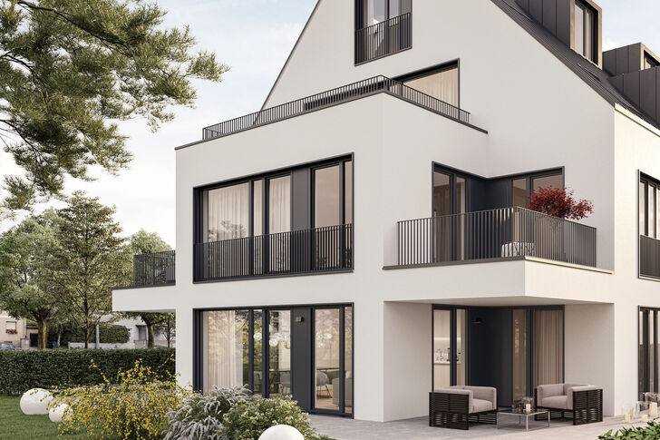 Ansicht Etagenwohnung (Illustration)