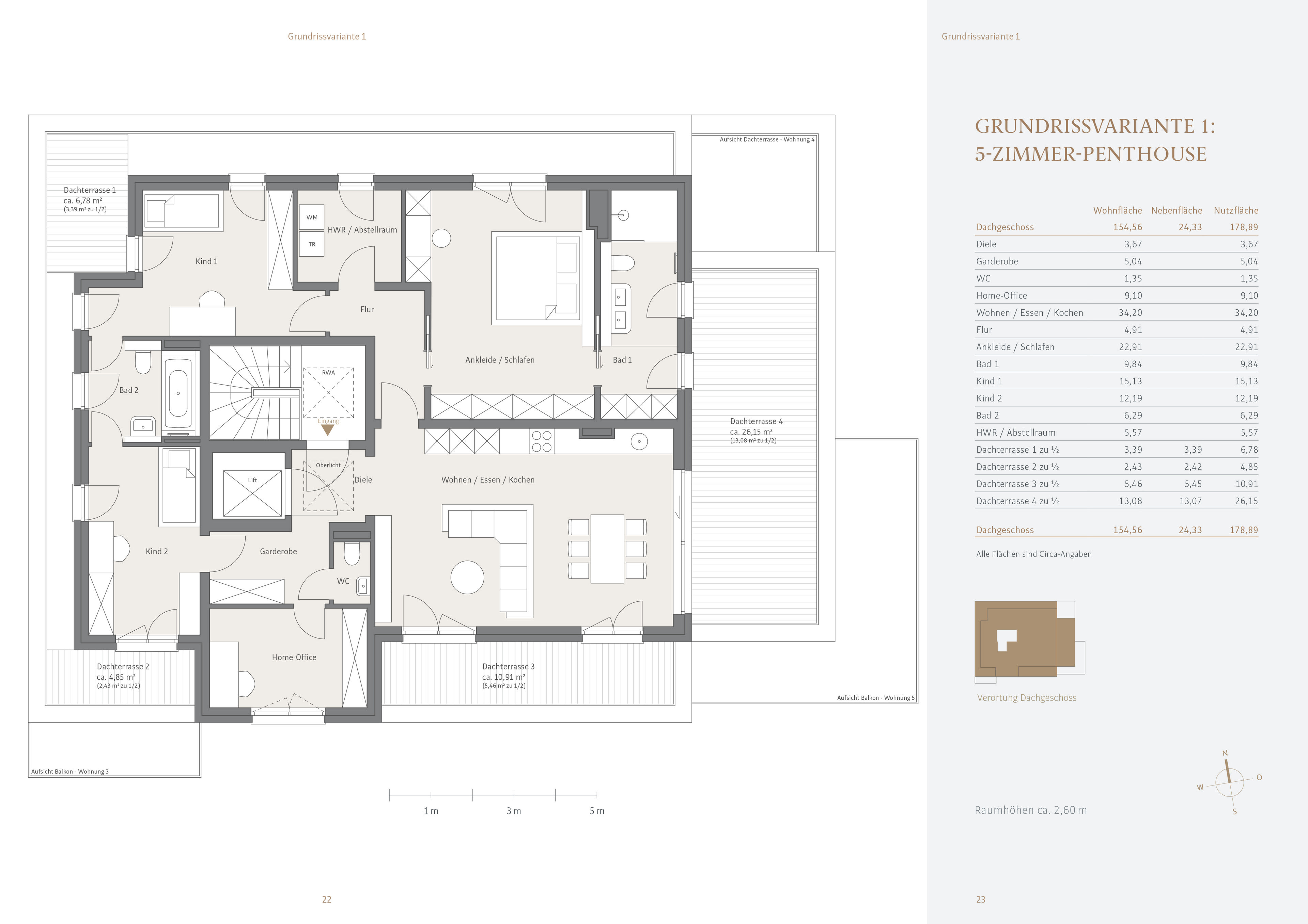 2nd floor - floor plan variant 1