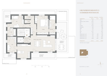 2. Obergeschoss - Grundrissvariante 2