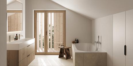 New build: Ideally designed 3-room garden apartment with a house-within-a-house ambience