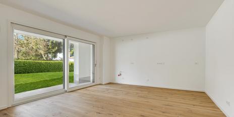 New build: Clearly laid out 2-room garden apartment with terrace and enchanting private west-facing garden