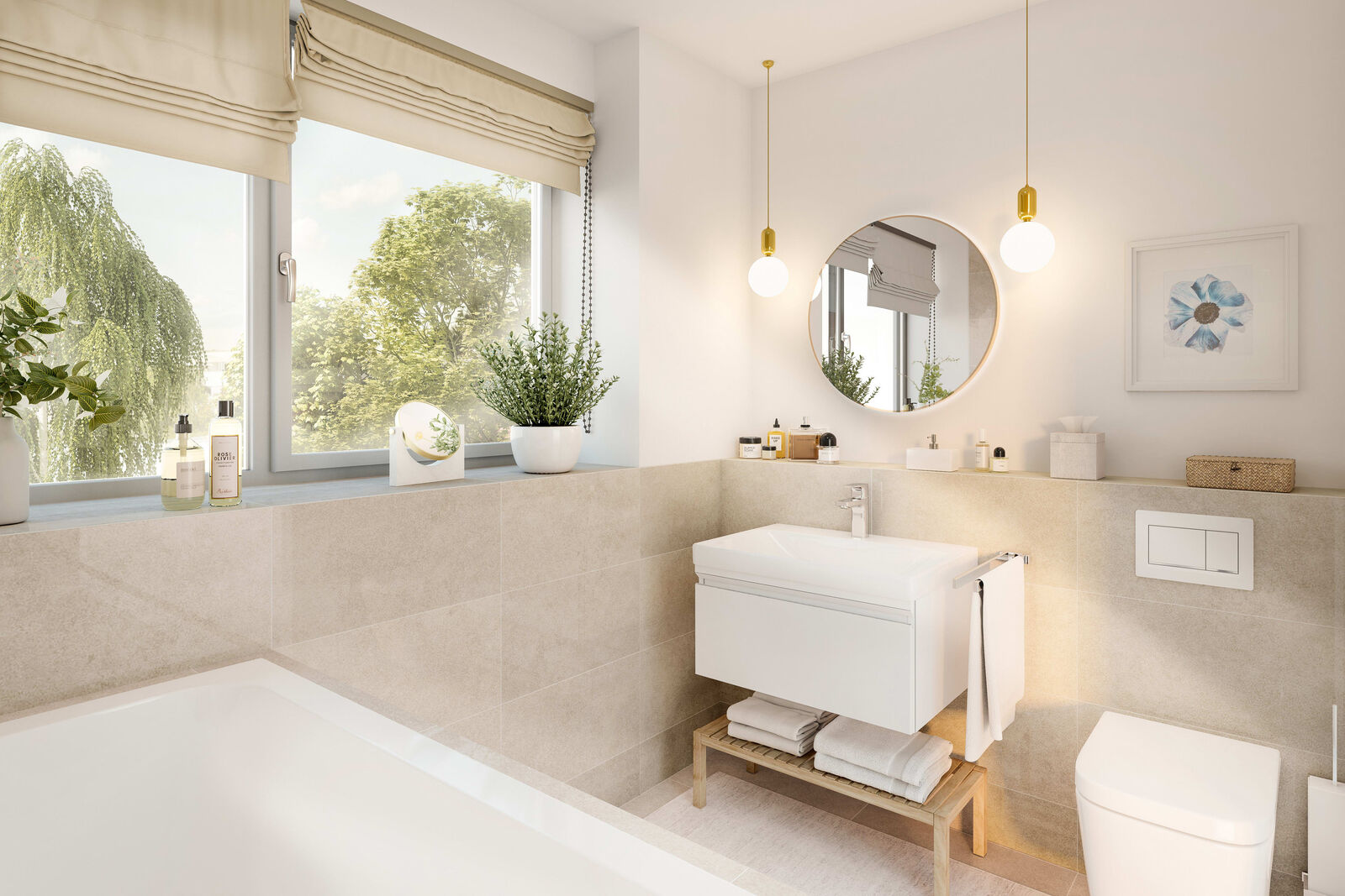 Badezimmer (Visualisierung)