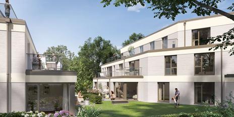 Neubau: Lichterfüllte 3-Zimmer-Wohnung mit Garten-Oase und Westausrichtung