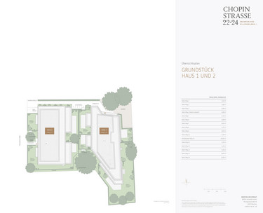 Übersicht Haus 1 und 2