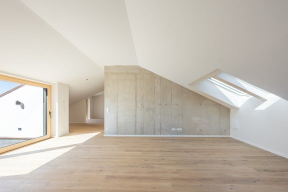 Wohnbereich mit Sichtbeton