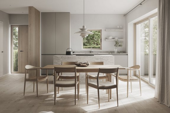 Bright, open cooking areas