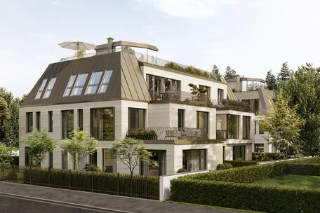 Neubau: Luxuriöse, großzügige 3-Zimmer-Gartenwohnung mit Spa-Möglichkeit im Souterrain