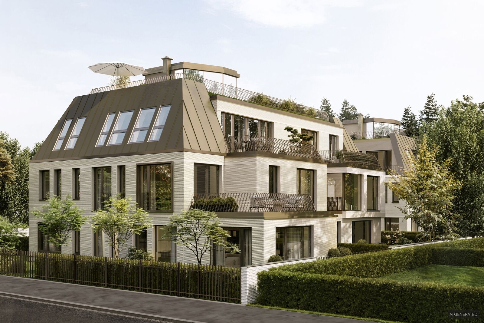 Ensemble aus zwei Stadtvillen (Visualisierung)