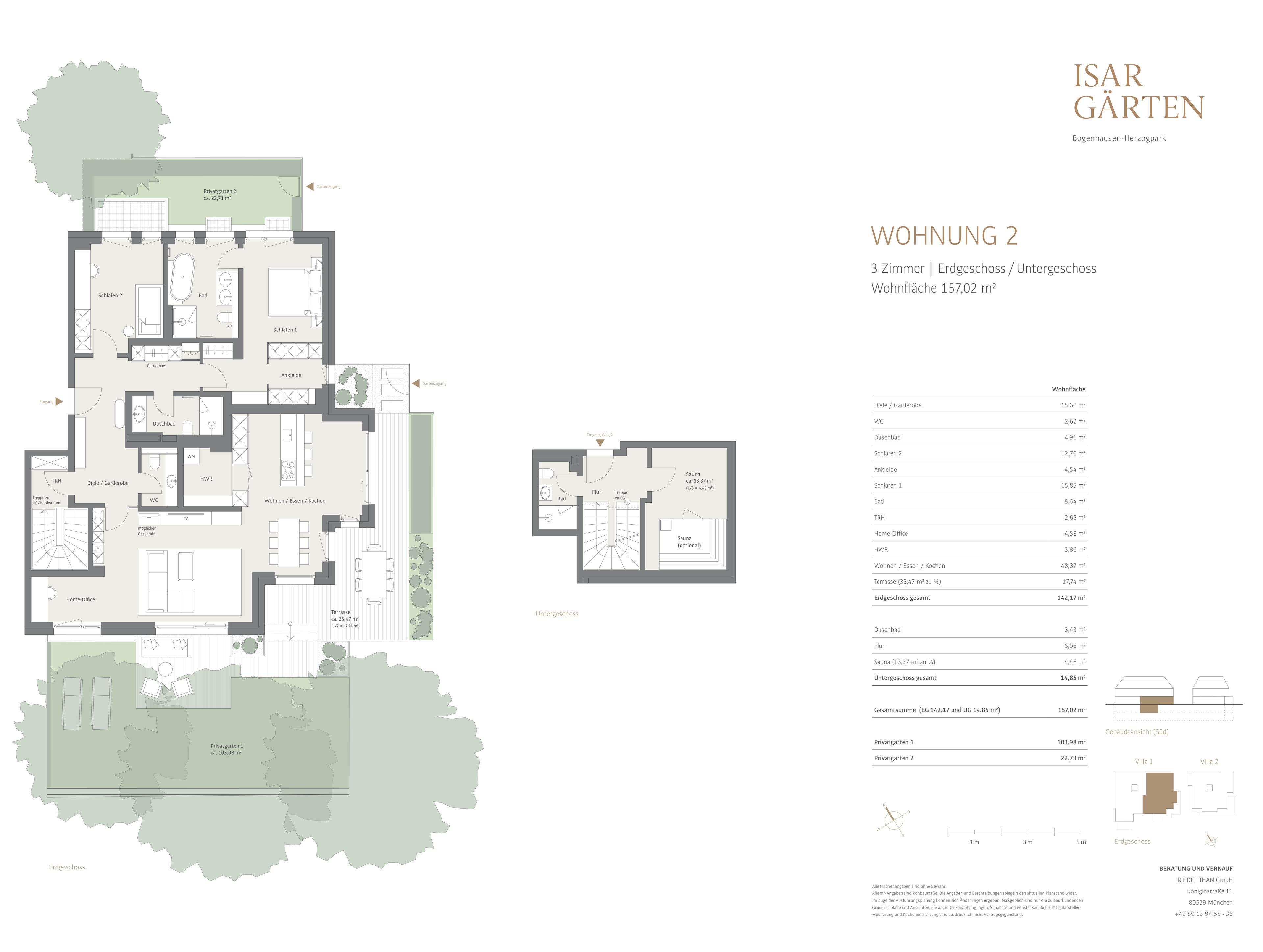 Erdgeschoss + Untergeschoss