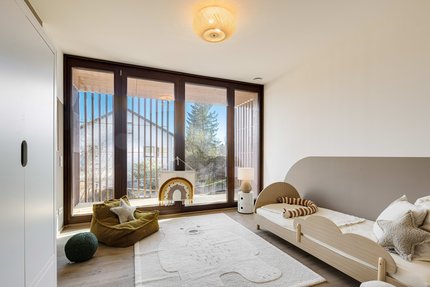 Children's room with balcony access