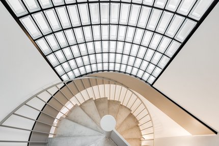 Stylish staircase to the top floor