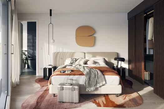 Bedroom with bathroom ensuite