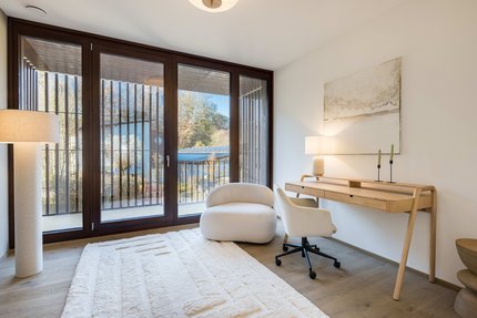 Study with balcony access